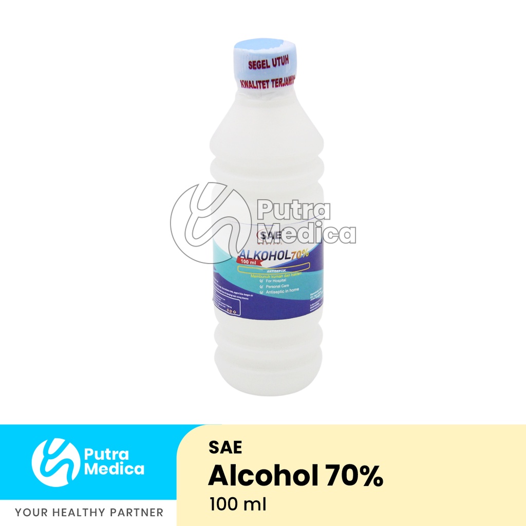 Sae Medical Alkohol 70% 100ml / Alcohol Antiseptic / Ethol / Desinfektan