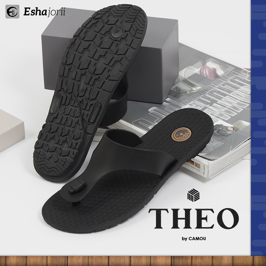 NEW Sandal Jepit Pria Original Karet Anti Slip Casual Eshajorii CAMOU THEO