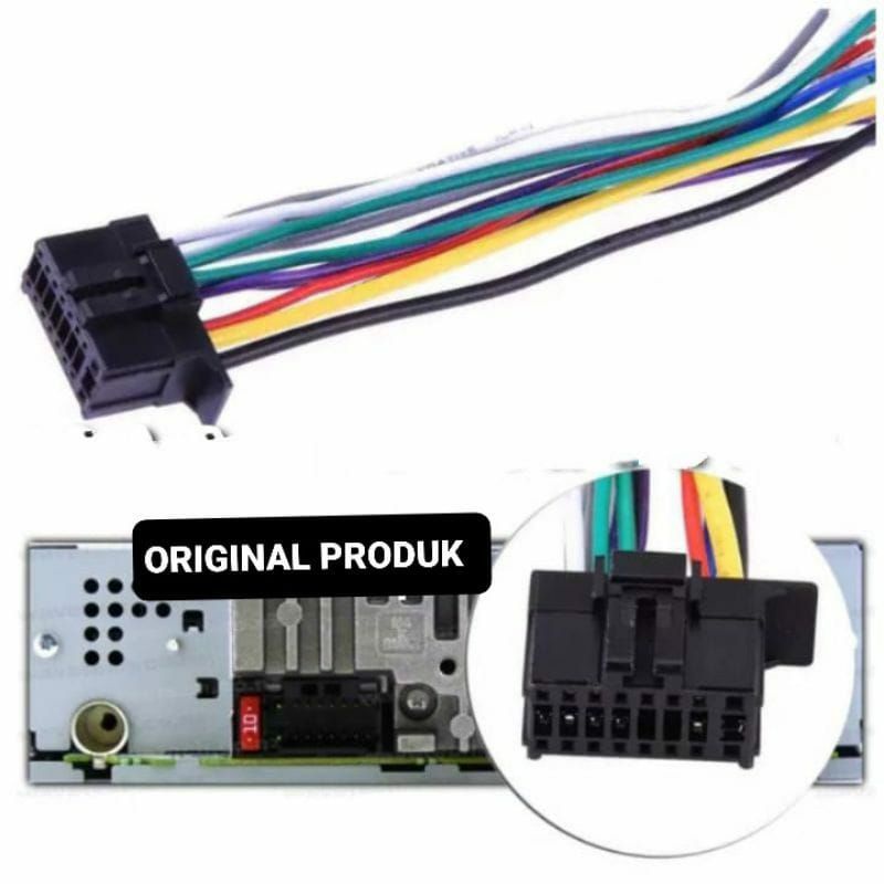 Kabel Soket Head Unit Pioneer 16 Pin - Socket Head Unit Pioneer / Soket Pioner