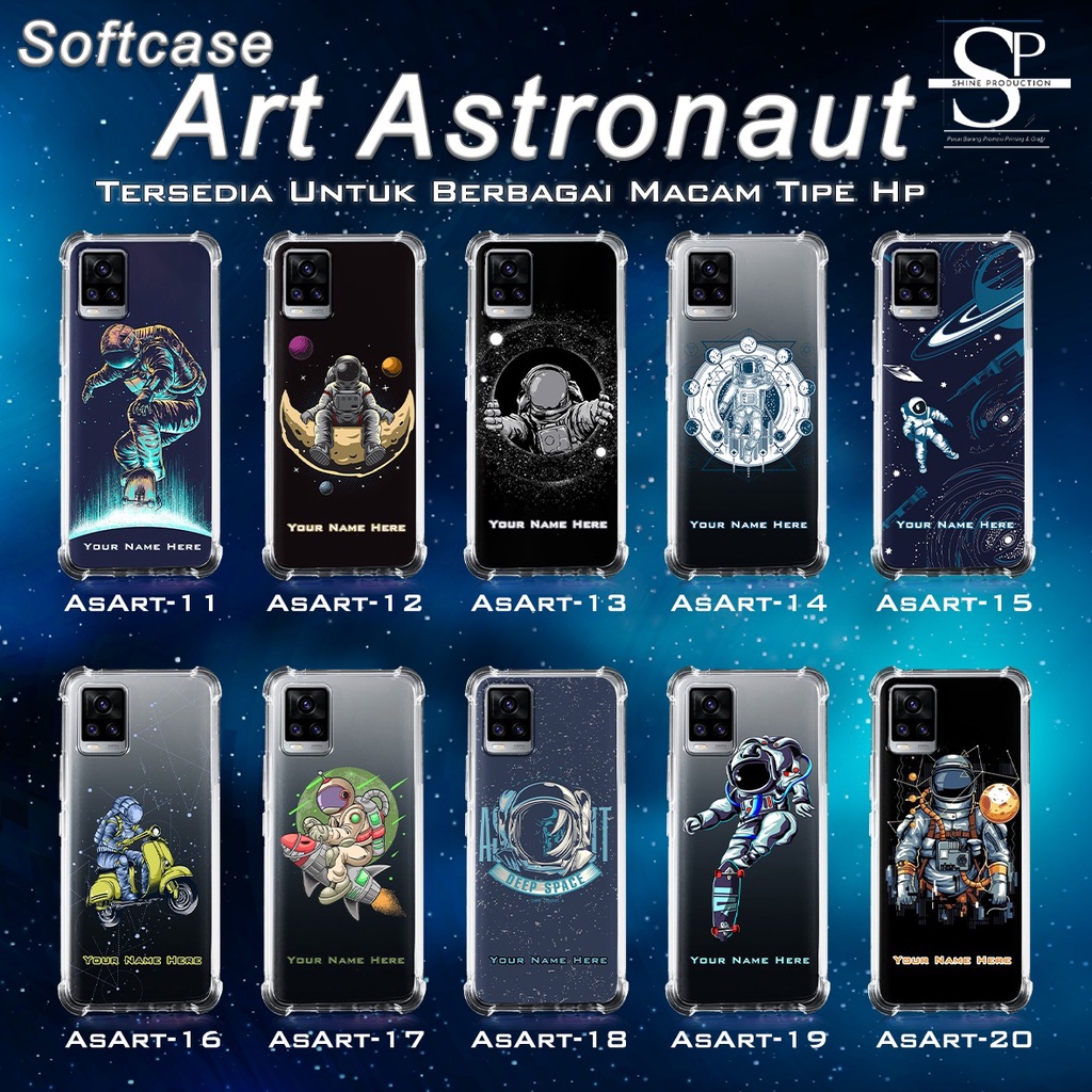 Softcase Astronaut Iphone Samsung Vivo Oppo Xiaomi