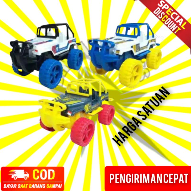 mainan mobil jeep polisi / Mainan Mobil Offroad / Mobil Jeep Polisi / Dishub