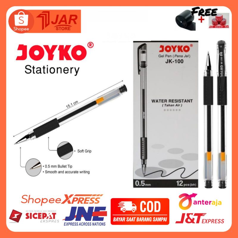 

Pen Bolpen Gel JK-100 Joyko Murah