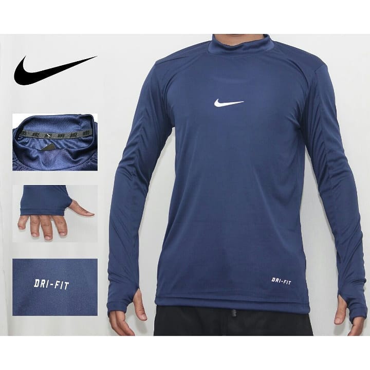 Manset Baselayer Nike Panjang Hitam Thumbole