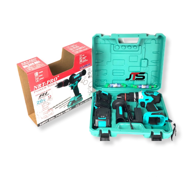 Bor Baterai 20 Volt DC 743 HD SET NRT PRO BRUSHLESS 13MM