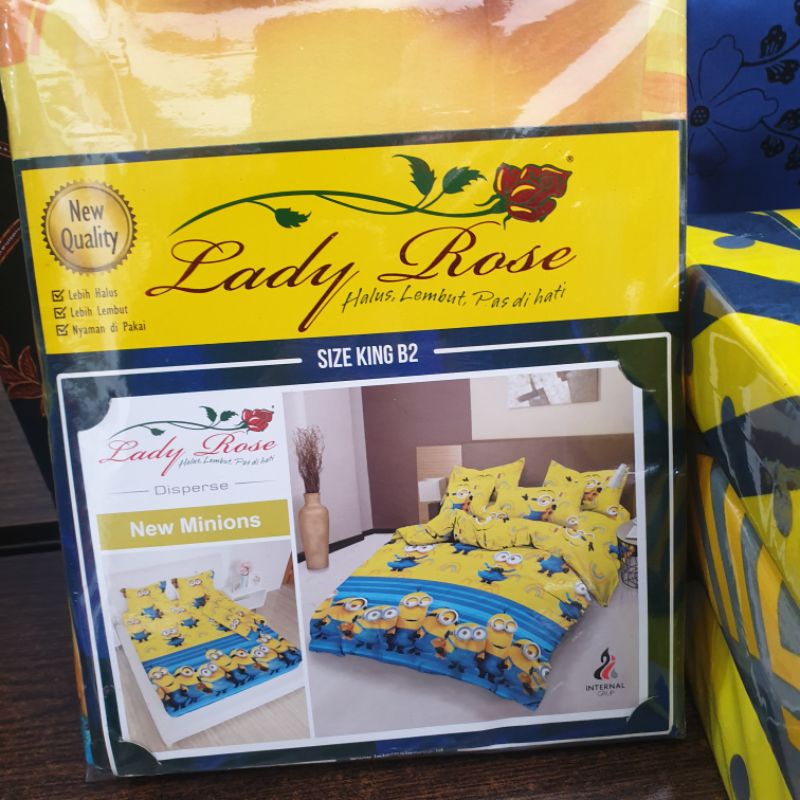 SEPREI LADYROSE KING BANTAL 2 / SPREI LADYROSE KING SIZE 180 X 200 BANTAL 2 / Sprei Size 160x200 LadyRose