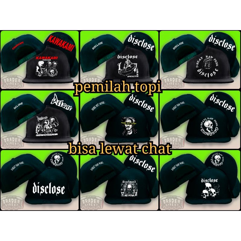topi disclose,snapback disclose,topi band punk,topi snapback,topi ceper,topi pria,topi distro