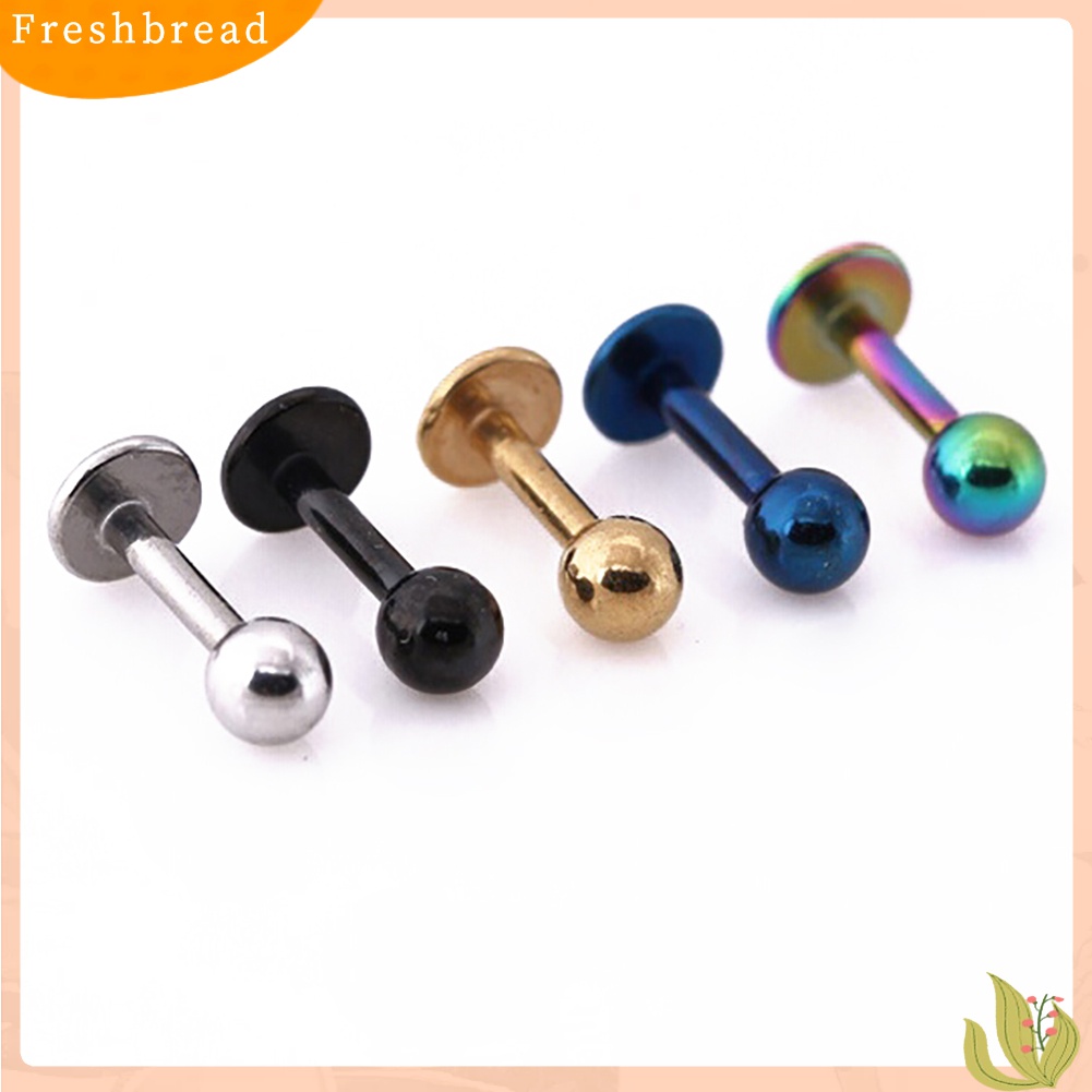 ? Fresh ? 2Pcs Anting Tusuk Bahan Titanium Stainless Steel Gaya Hipster untuk Hadiah Wanita