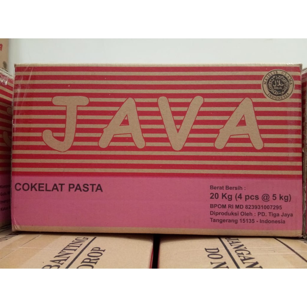 JAVA CHOCO Selai Coklat / Cokelat Pasta / Olesan Roti / Cokelat Filling 20kg