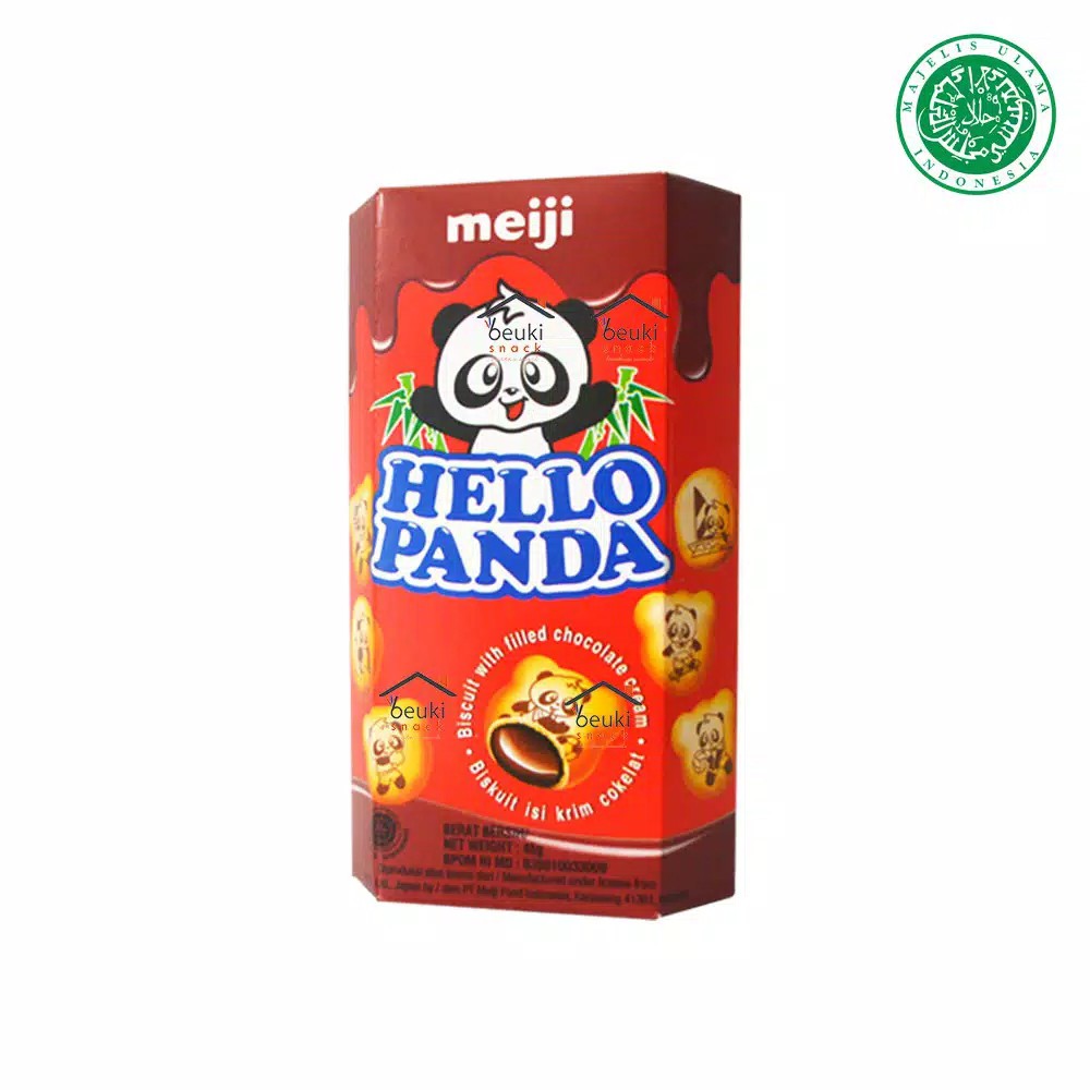 

Hello Panda Chocolate Biskuit Bentuk Panda Isi Krim Coklat - 45gr