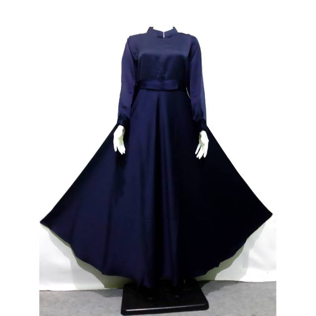 Gamis polos bahan maxmara loberto premium