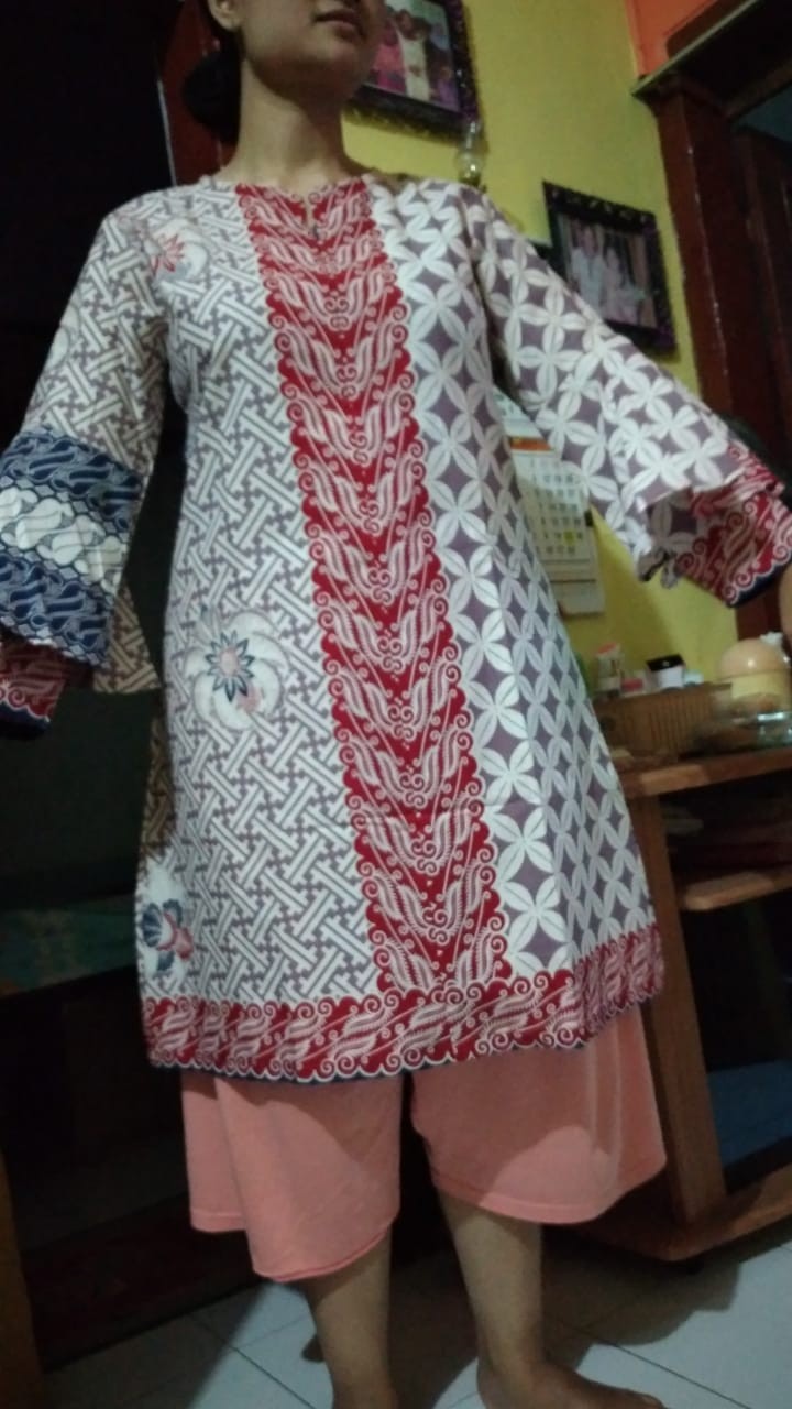 Tunik Priscanara 02 | Dress Batik Wanita Busui