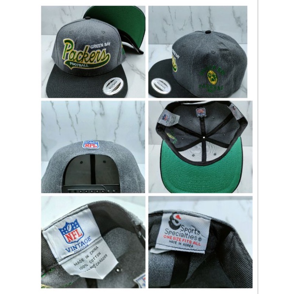 Eta 14 Topi snapback  Packers Bears Giants Vintage Kualitas Premium
