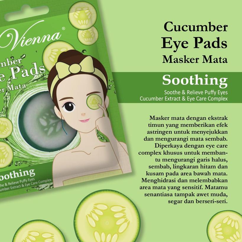 ֍ VIENNA EYE PADS CUCUMBER - 4 SHEET ❁