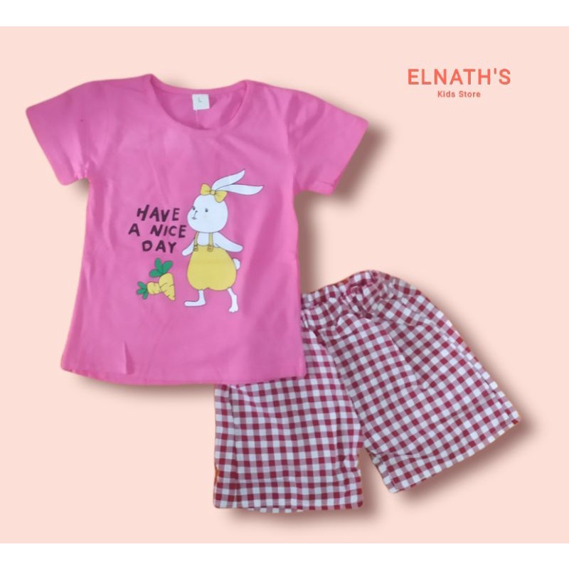 Setelan baju anak perempuan - baju harian/baju tidur anak perempuan usia  2-3 tahun