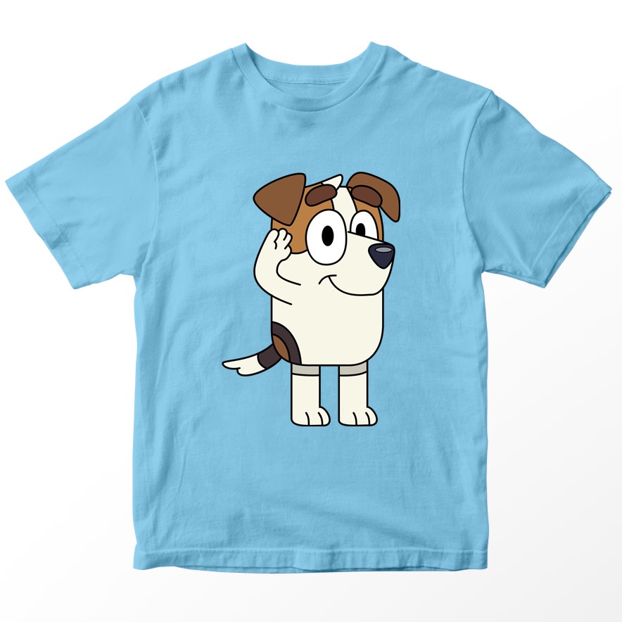 Kaos Anak Blue Jack Army, Warna Biru Muda Umur 1-10 Tahun