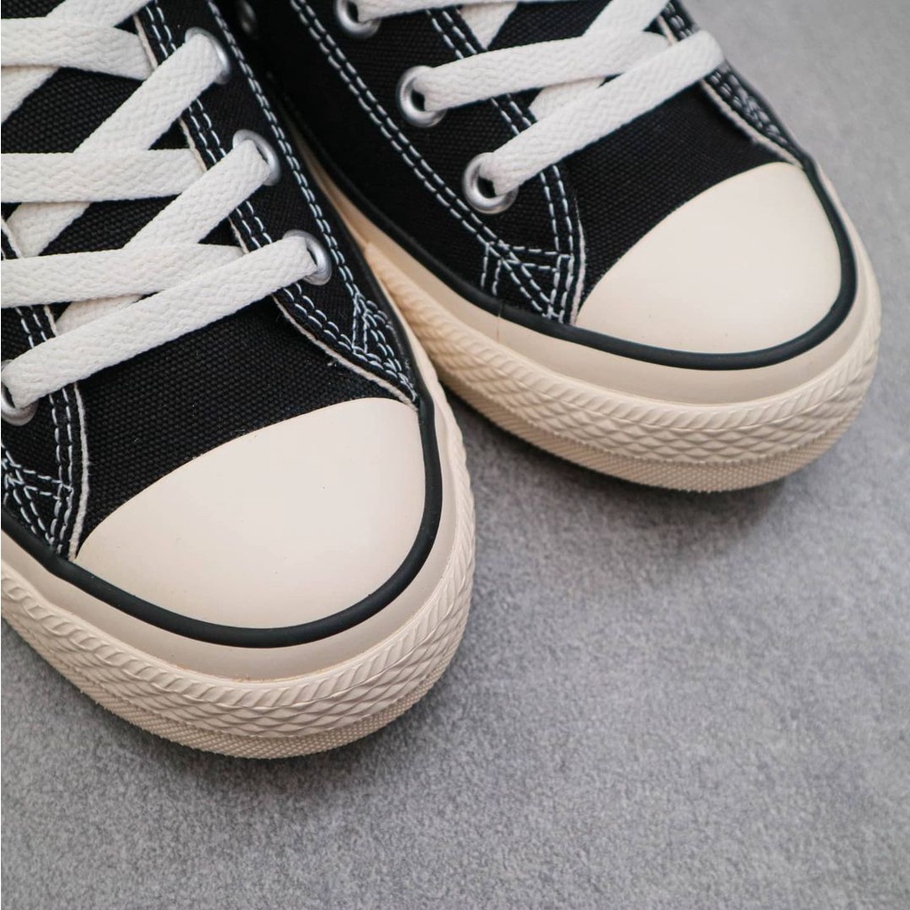 Ventela 70s Ethnic Low Black Natural Original Sepatu Sneakers Casual Sekolah Hitam Putih Pria Wanita