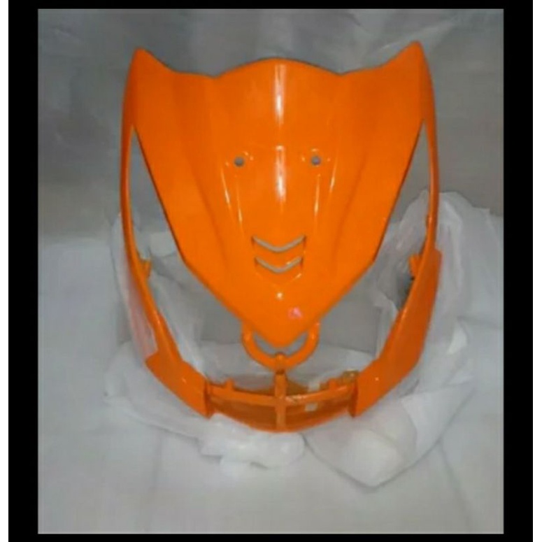 cover tameng body lampu depan beat fi 2013-2014 orange