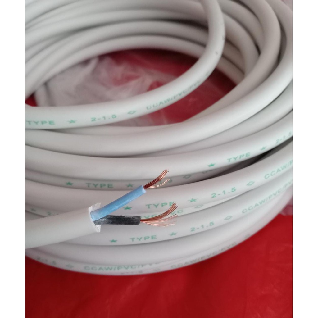 Kabel Listrik Serabut Kabel Serabut 2 x 1.5 mm dan 2 x 0.75 (Per Meter)