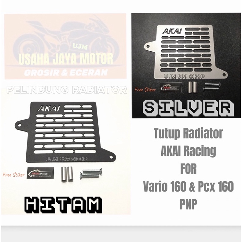 AKAI Racing Cover Radiator Tutup Radiator New Vario 160,New Pcx 160,New Adv 160,Vario 125,Vario 150