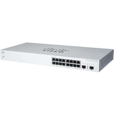 CISCO Business 220 Series CBS220-16P-2G, 16-Port Gigabit PoE 2x 1G SFP