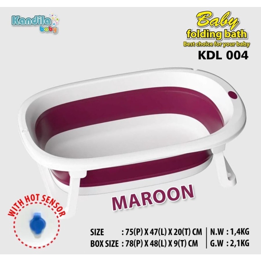 Makassar - Bak Mandi Bayi Lipat/Kandila Folding Bath/Baby Bath Tub Seperti Karibu - KDL002 KDL004