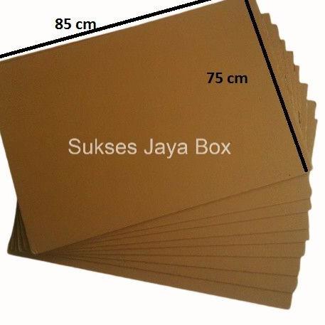 

향 ISI 10PC KARDUS KARTON LEMBARAN 85x75 SINGLE WALLCORRUGATED SHEET POLOS BARU