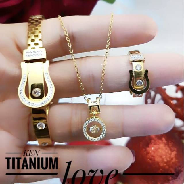 Titanium set perhiasan 1405k