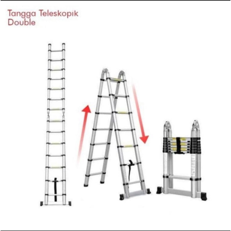 Tangga 5 Meter Doubel Teleskopik