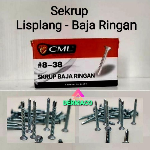 SKRUP LISPLANG 3,8 CM / SKRUP BAJA RINGAN / SKRUP GRC 3,8 CM