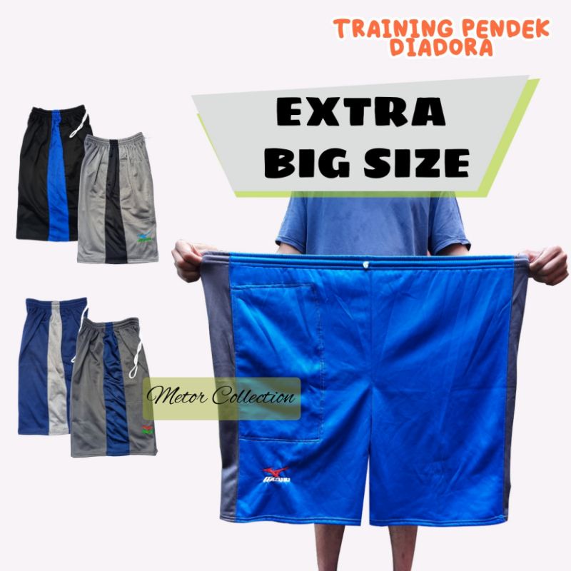 PREMIUM - Training Pendek BIG SIZE Training Pendek Jumbo Celana Pendek Pria Training Olahraga Tebal