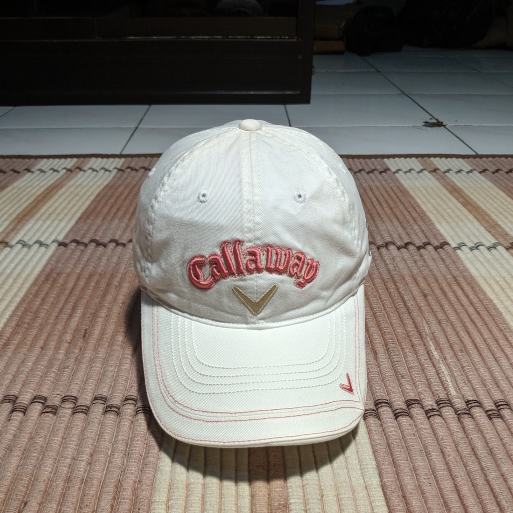 Topi CALLAWAY GOLF CG Bear Cap Putih Olahraga Original Second Preloved