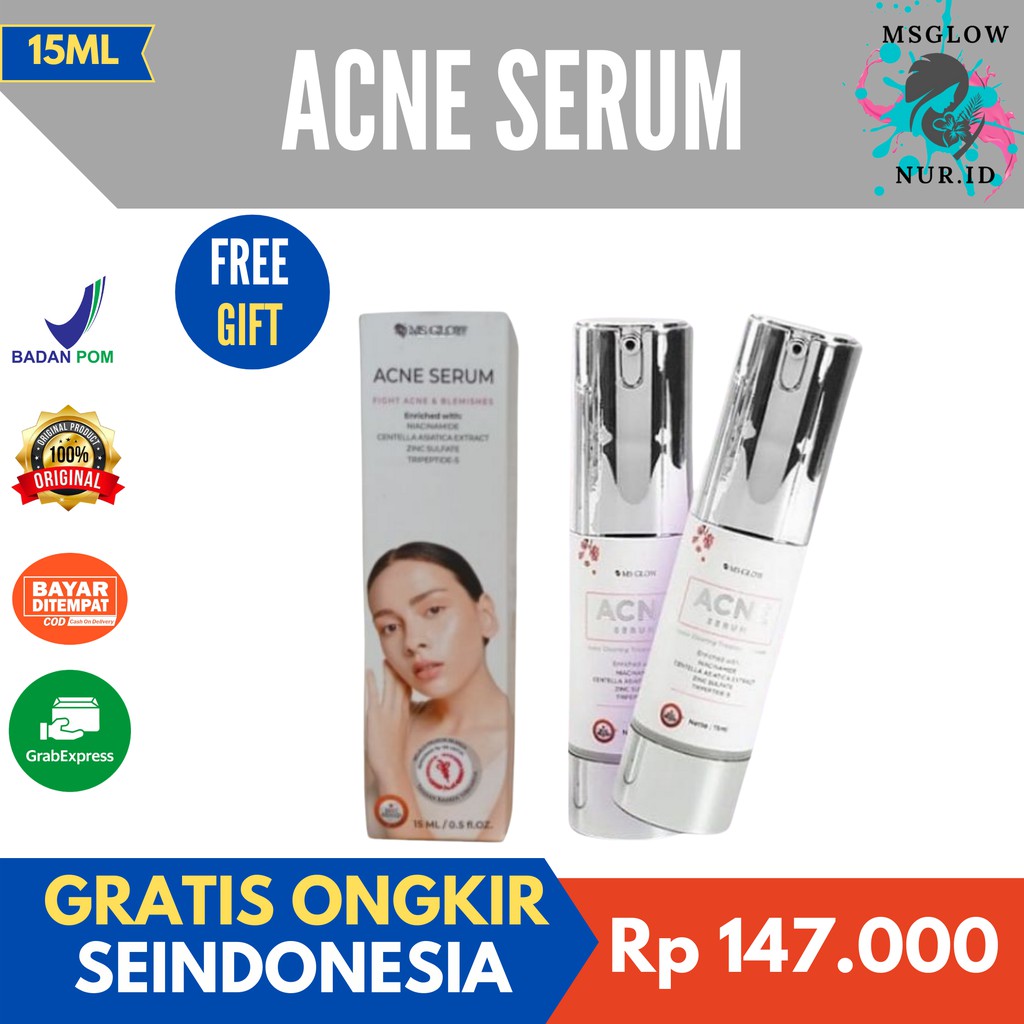 MS Glow Acne Serum 15 ml Original Serum Acne MS Glow Original