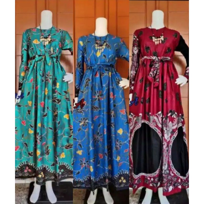 GAMIS BATIK MANGGAR, PADI,SEKAR,CANTIK,KUBIS,KIPAS,DAUN,KUPU,NADINE,GENDIS