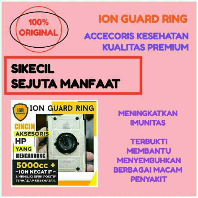 ANTI RADIASI PREMIUM // TERAPI ION NEGATIF // KANDUNGAN ION NEGATIF >5000CC // 100% ORIGINAL