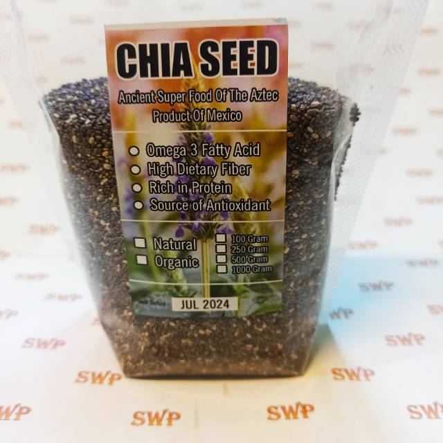 

Chia Seeds Organic 250 Gr | Black Chiaseed Original