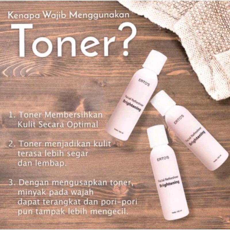 ERTO'S TONER/ FACIAL REFRESHER BRIGHTENING TONER