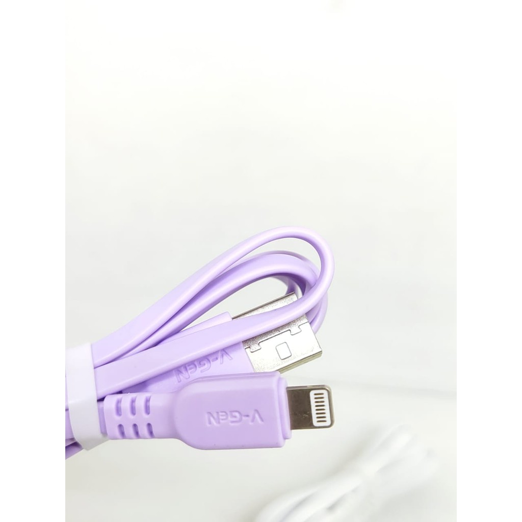 V-GeN PCL2-01 USB Data Cable Lightning 100cm 2.4A Kabel Casan iPhone Data Transfer Colorful