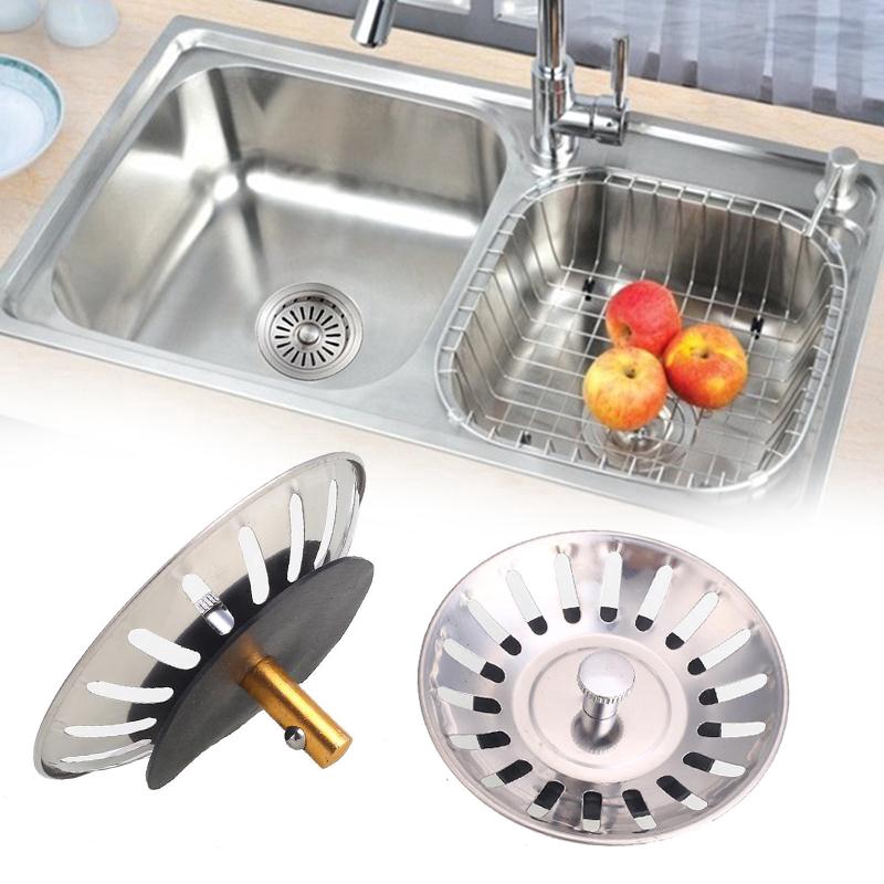 Penutup Saringan Wastafel Dapur Bahan Stainless Steel