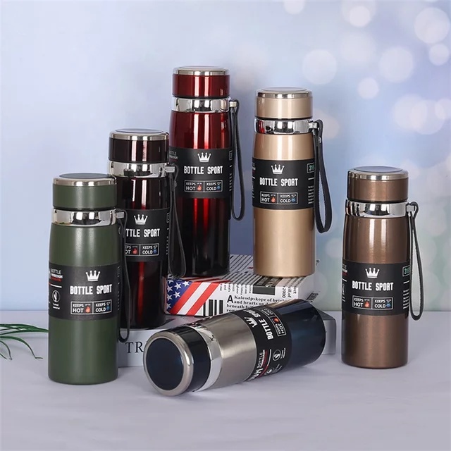 Botol Termos Tumbler Stainless Steel Termos Travel 1000ml H05-3 Botol Termos Tahan Panas dan Dingin Termos Travel Stainless Premium