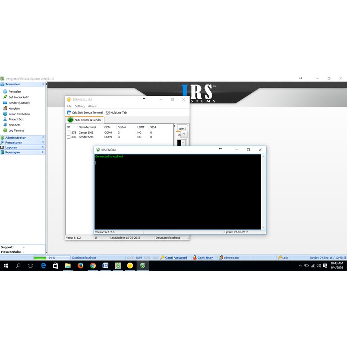 SALE Software Server Pulsa IRS Integrated Reload System IRS 6.1.2