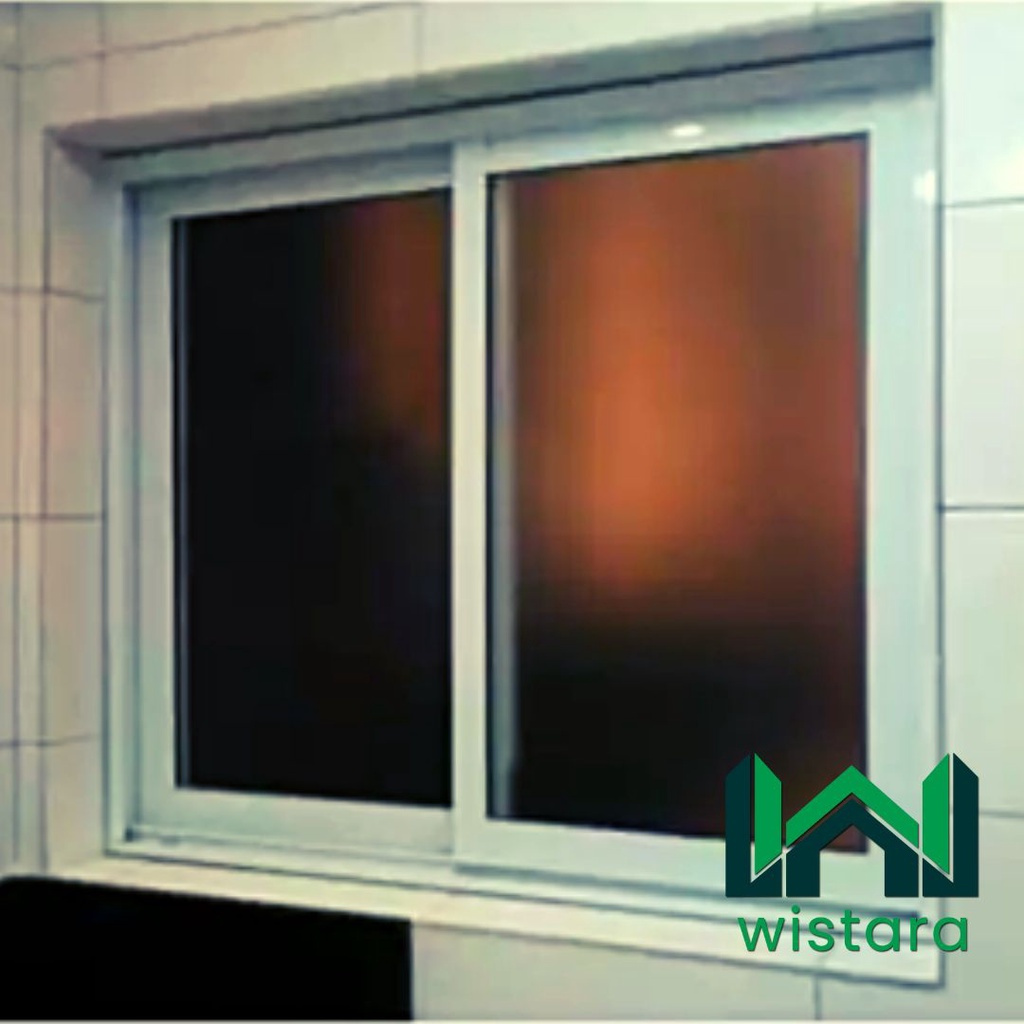 Jendela Aluminium Sliding / Jendela Geser Dua Daun