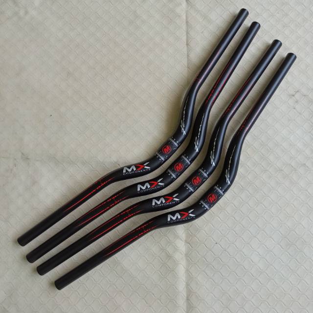 Stang sepeda MTB oversize OS MX alloy 720 mm 31.8 mm hitam