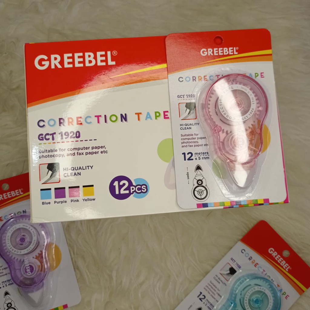 TIPE-X/CORRECTION ROLL/CORRECTION TAPE/TIPE-X KERTAS/PENGHAPUS/GREEBEL