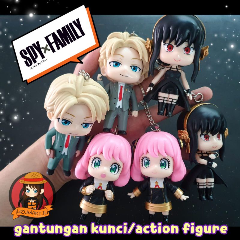 gantungan kunci/action figure anime spy x family