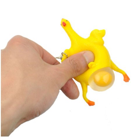 [SQUISHY LUCU] - Squishy Anti Stress Model Ayam Bertelur Turkey Egg - XYL011 - Yello