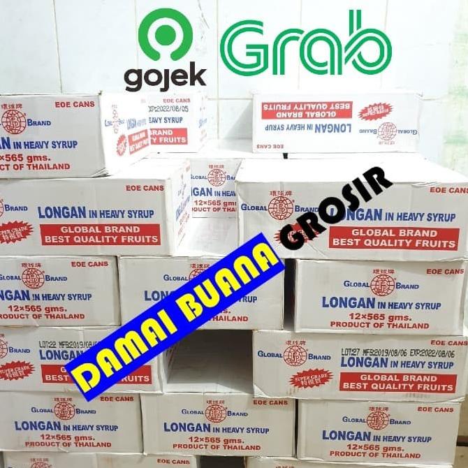 

GLOBAL BRAND LONGAN IN HEAVY SYRUP 12PCS/1Karton (565gr) PROMO ---Termurah---