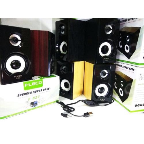 Speaker Aktif Mini Fleco F-023 Extra Power Sound-Speaker Digital Komputer/HP | FMS