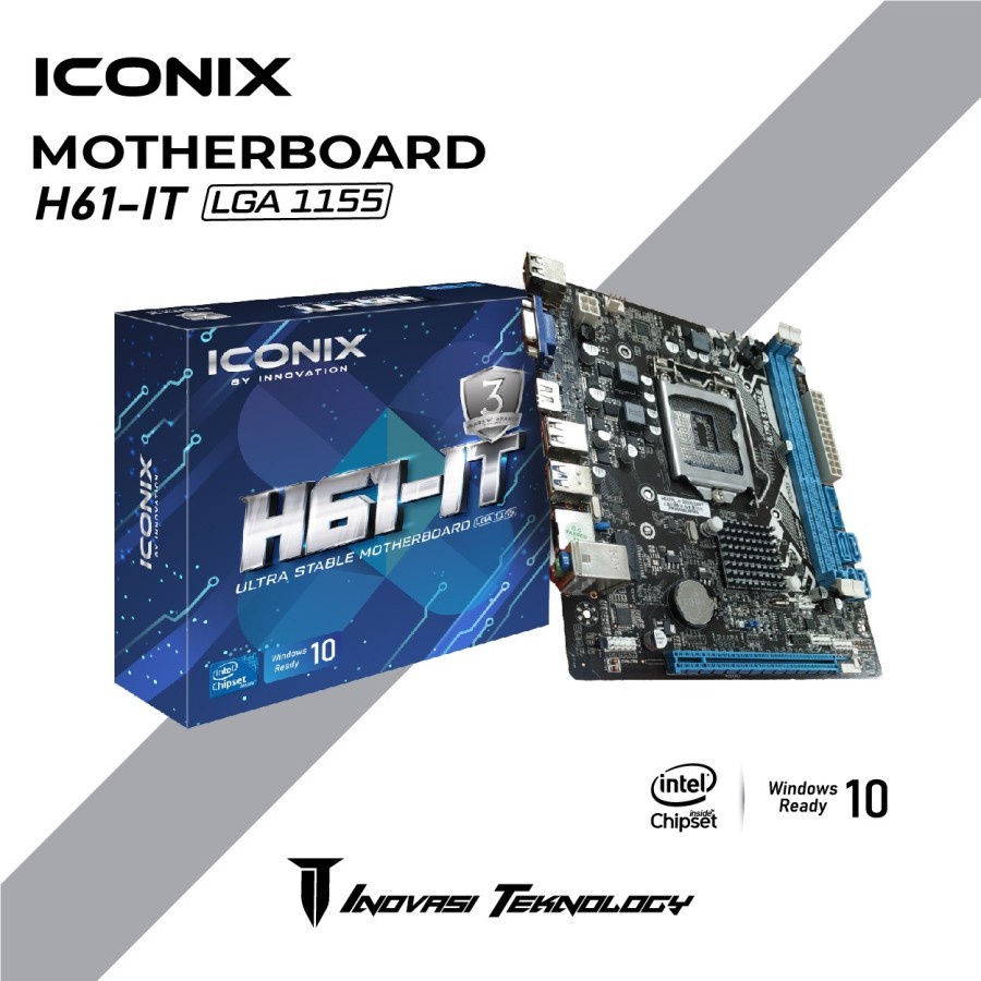 Motherboard Iconix H61 IT ( LGA 1155 ) - Mobo H61