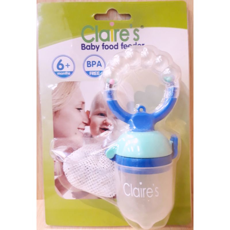 Claires Baby Food Feeder with Rattle