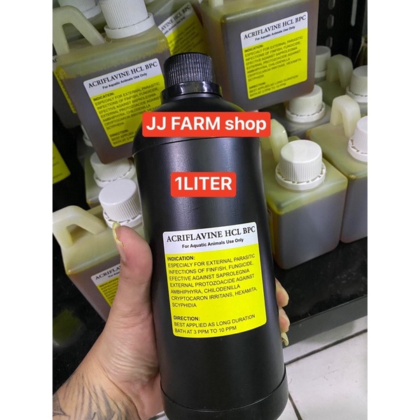 ACRIFLAVINE PLUS HCL BPC 1LITER & 500ml obat ikan hias obat kuning antiseptik jamur kutu parasit gat